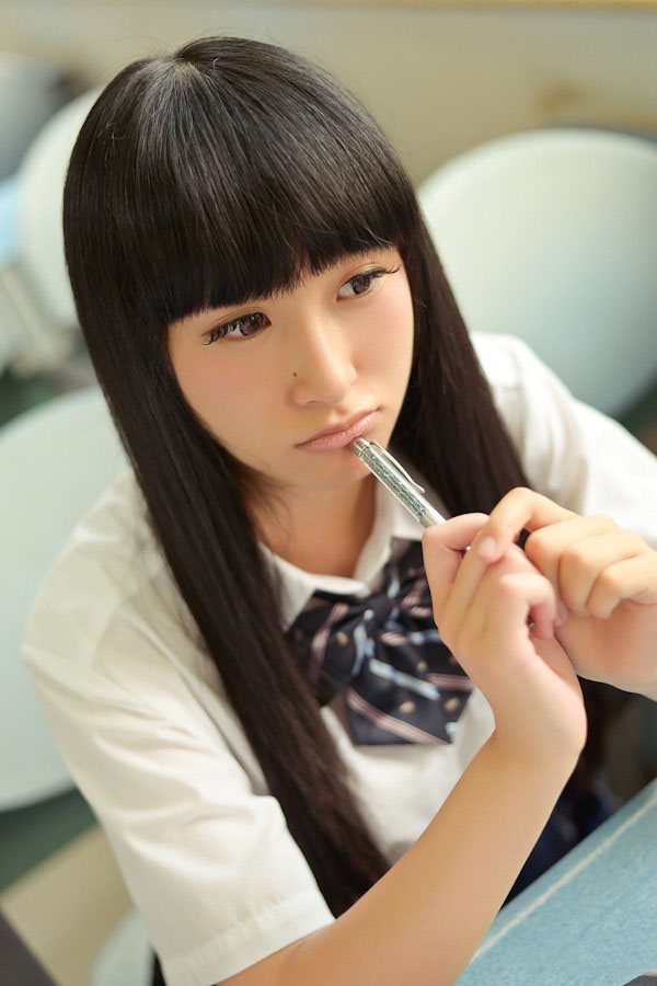 俏皮学妹绽放的小清新