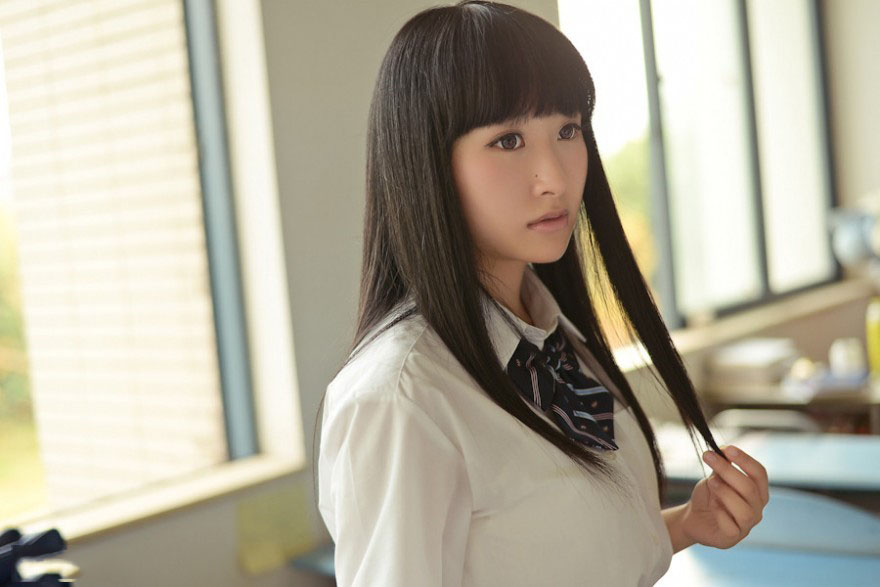 俏皮学妹绽放的小清新