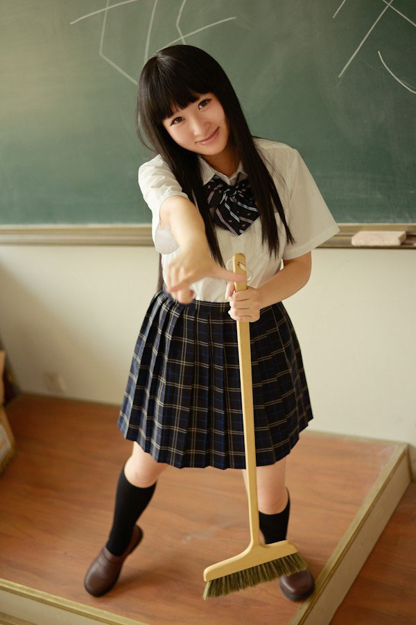 俏皮学妹绽放的小清新