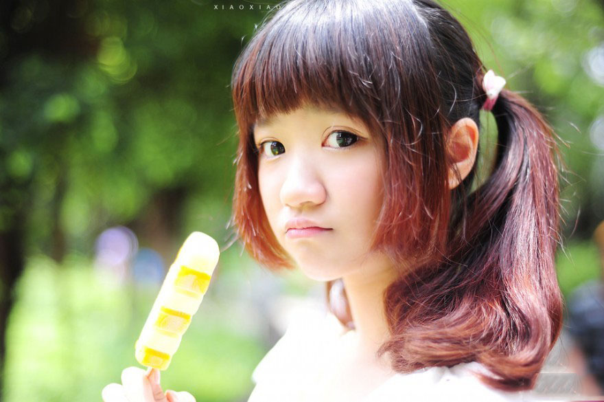 动物园里碰上的清纯美妞