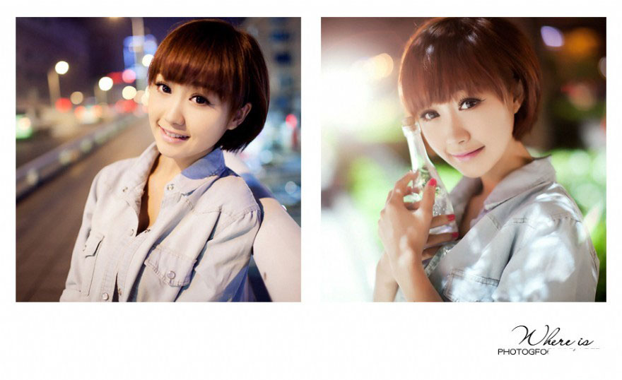 清甜白嫩女生唯美街拍