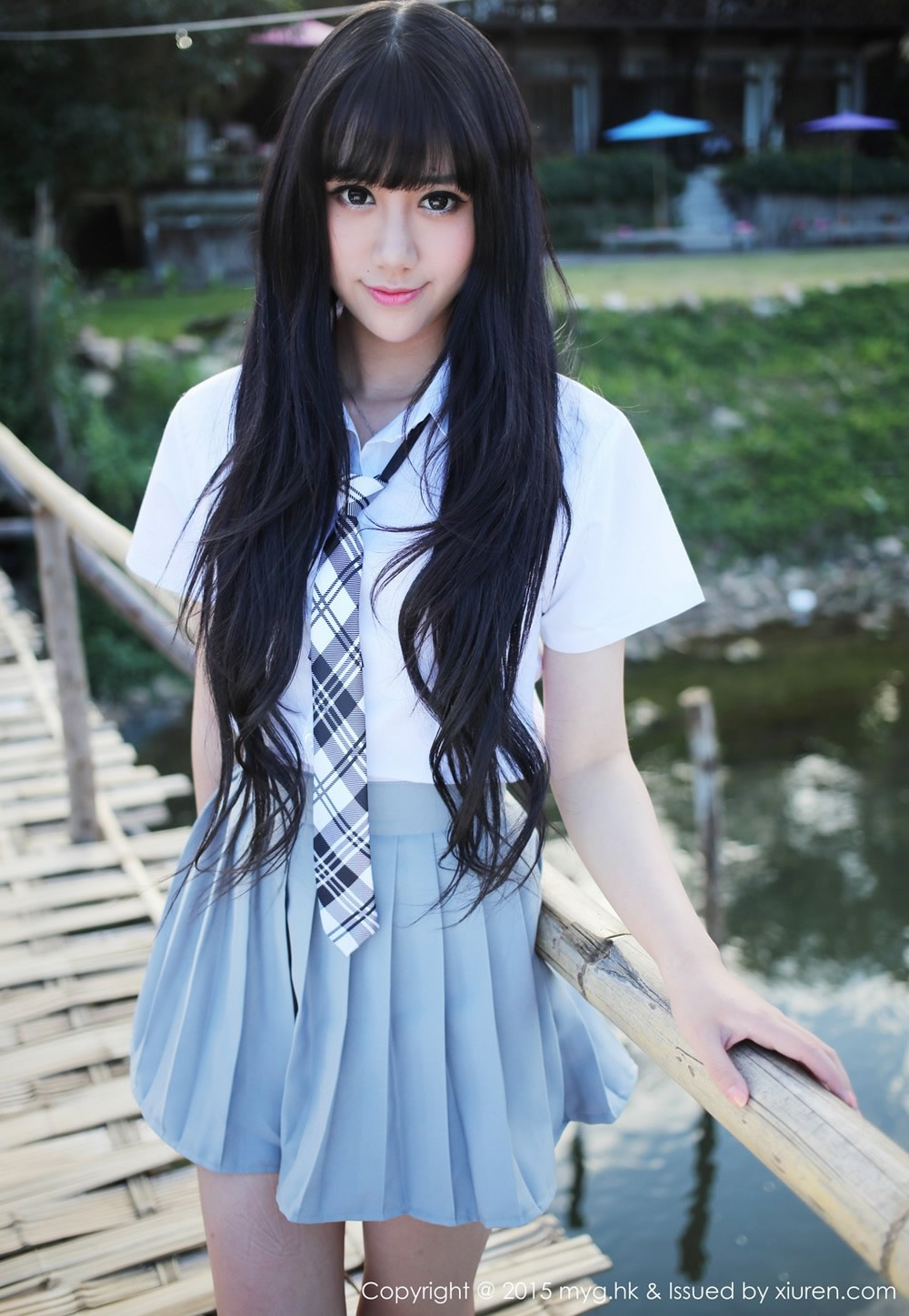 绝色机车妹子杨晓青郊游高清妩媚写真