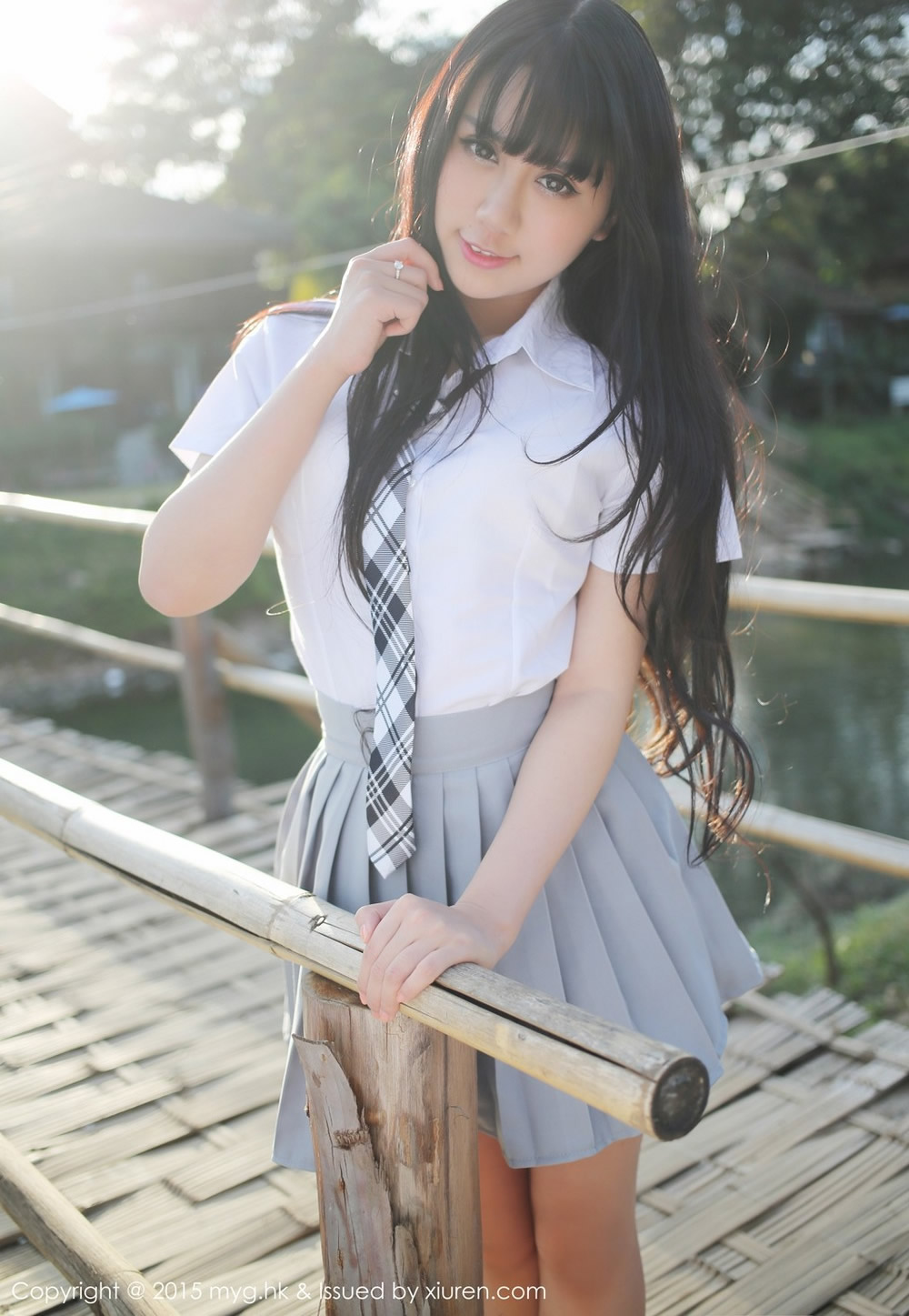 绝色机车妹子杨晓青郊游高清妩媚写真