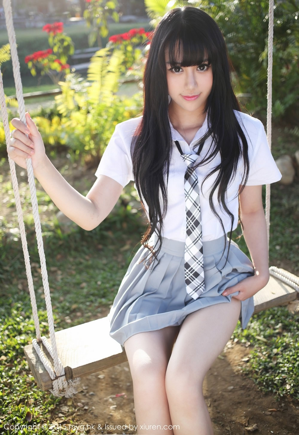 绝色机车妹子杨晓青郊游高清妩媚写真