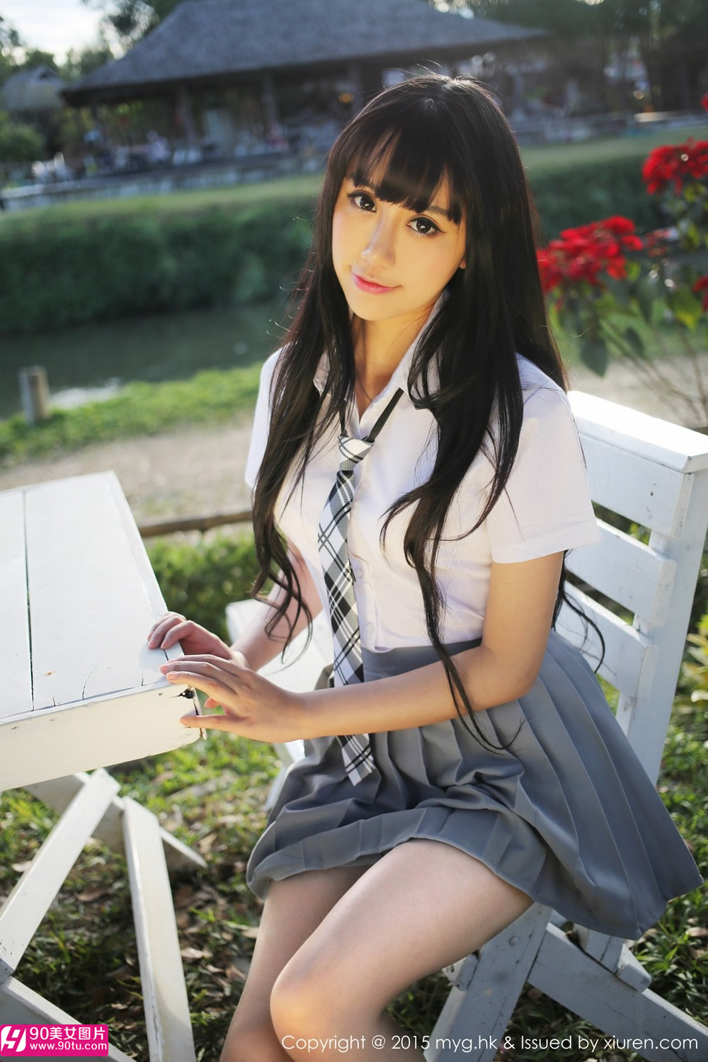 绝色机车妹子杨晓青郊游高清妩媚写真