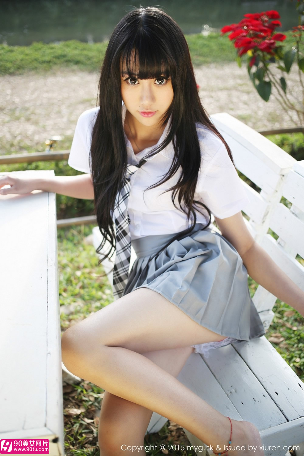 绝色机车妹子杨晓青郊游高清妩媚写真