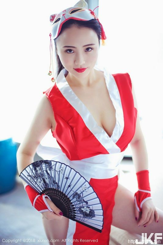 豪乳嫩模瑞瑞ruirui私房红色不知火舞系列秀美乳诱惑写真