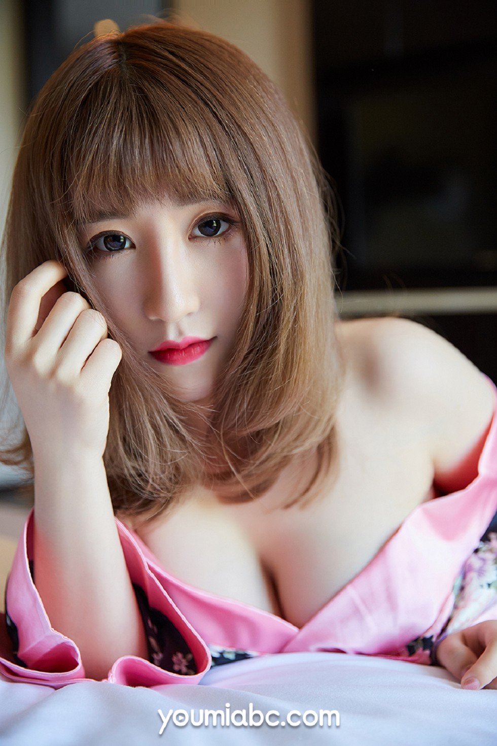 [YouMi尤蜜]Vol.213_嫩模绯月樱Cherry私房日式和服+薄纱兔女郎秀火辣身材诱惑写真53P