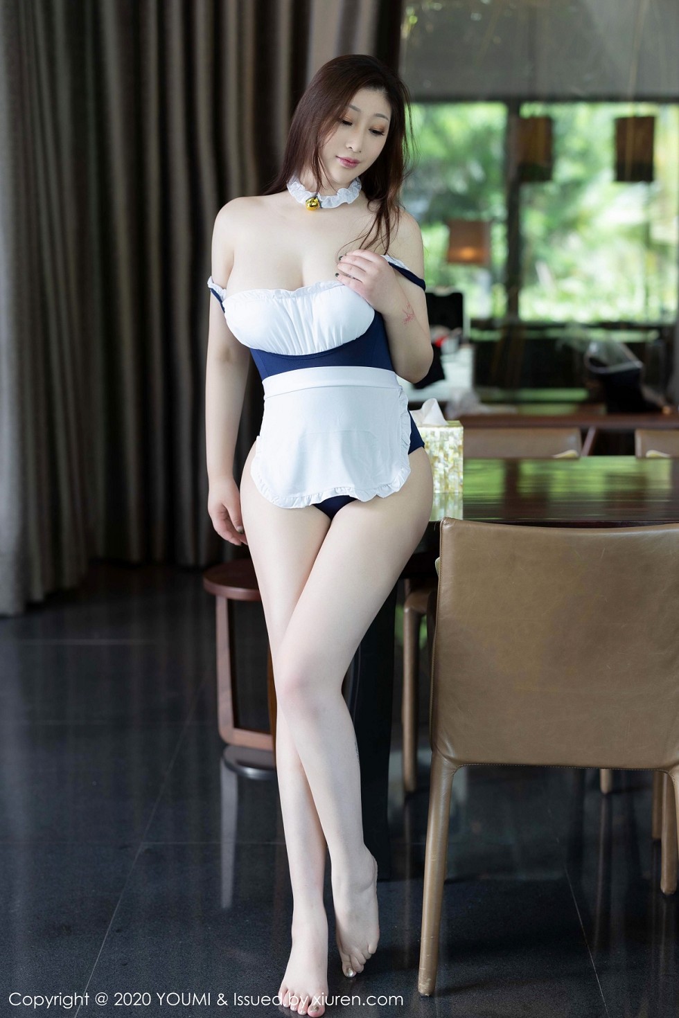 [YouMi尤蜜荟]Vol.514_女神妲己_Toxic三亚旅拍私房性感女仆装秀凹凸身材惹火诱惑写真68P