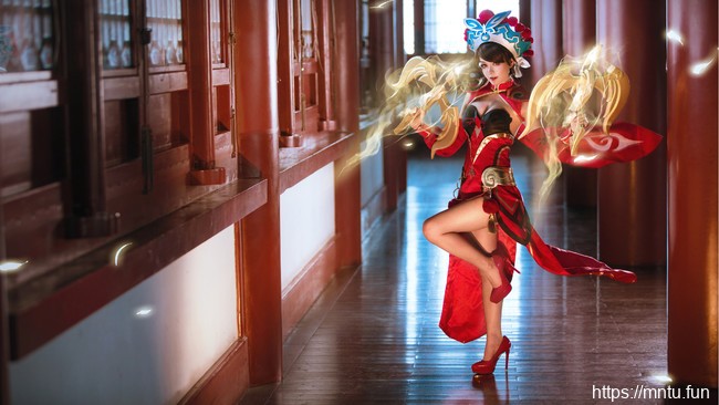 蜜丝公馆花小骨COS王者荣耀霸王别姬虞姬