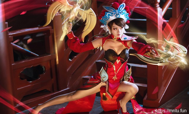 蜜丝公馆花小骨COS王者荣耀霸王别姬虞姬