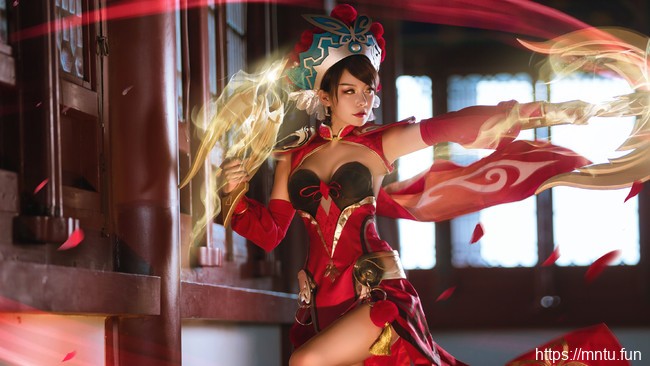 蜜丝公馆花小骨COS王者荣耀霸王别姬虞姬