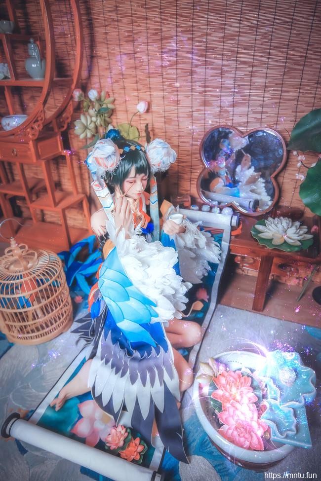 萌系萝莉兮小稚COSPLAY阴阳师手游花鸟卷