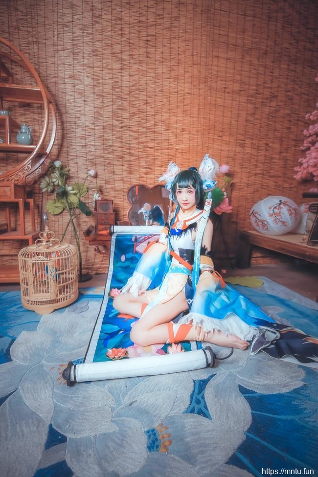 萌系萝莉兮小稚COSPLAY阴阳师手游花鸟卷