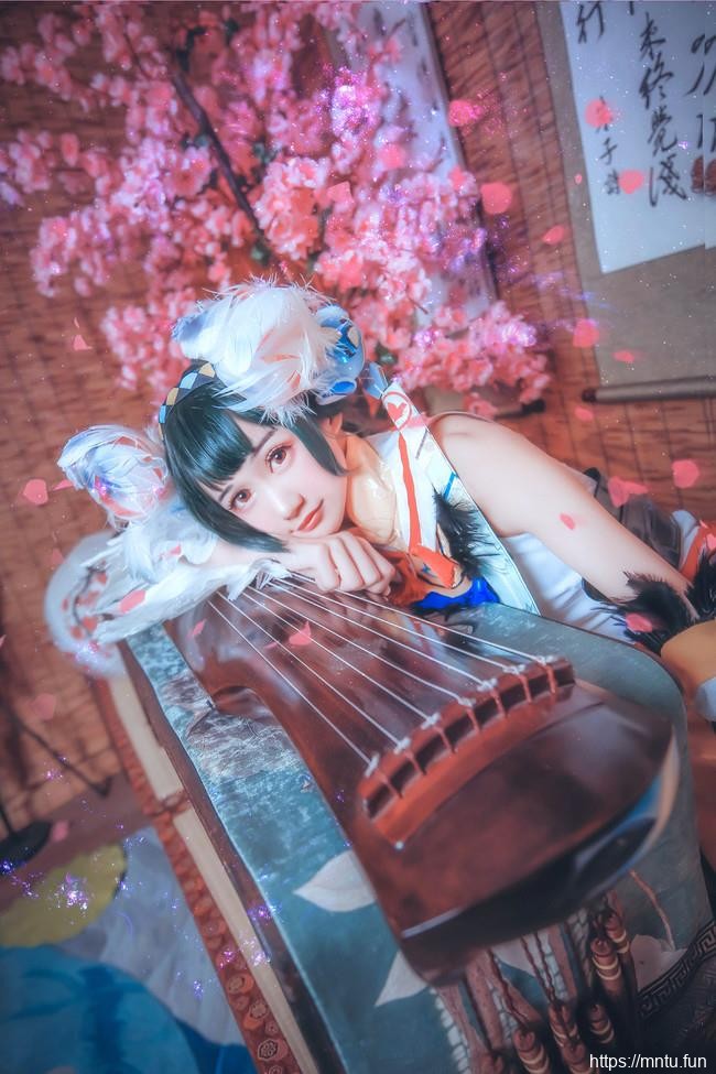 萌系萝莉兮小稚COSPLAY阴阳师手游花鸟卷