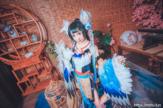 萌系萝莉兮小稚COSPLAY阴阳师手游花鸟卷