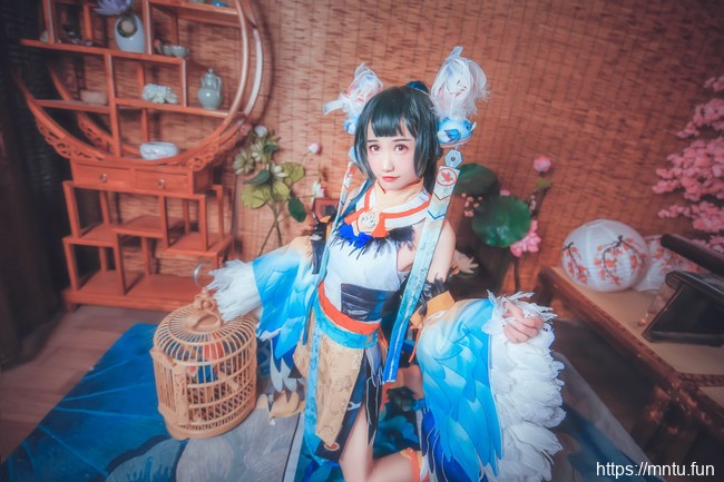 萌系萝莉兮小稚COSPLAY阴阳师手游花鸟卷