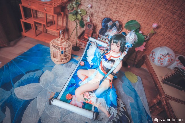 萌系萝莉兮小稚COSPLAY阴阳师手游花鸟卷