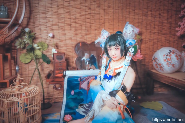 萌系萝莉兮小稚COSPLAY阴阳师手游花鸟卷