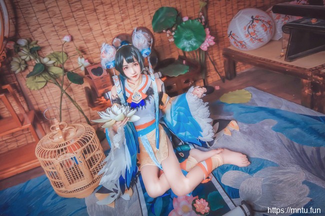 萌系萝莉兮小稚COSPLAY阴阳师手游花鸟卷