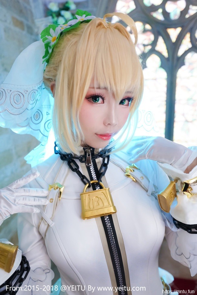 ElyEE子COS Fate-Grand-Order暴君拘束服尼祿美如画