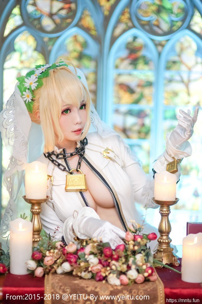 ElyEE子COS Fate-Grand-Order暴君拘束服尼祿美如画