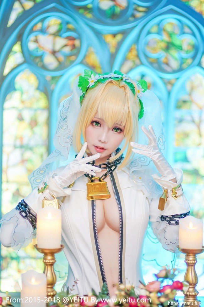 ElyEE子COS Fate-Grand-Order暴君拘束服尼祿美如画