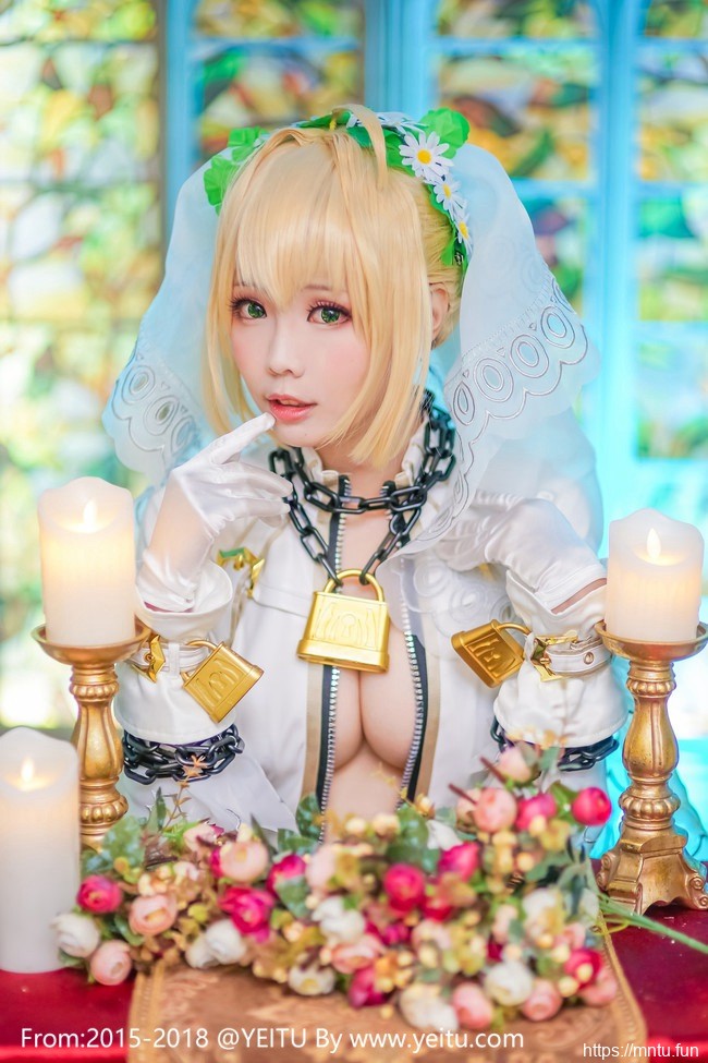 ElyEE子COS Fate-Grand-Order暴君拘束服尼祿美如画