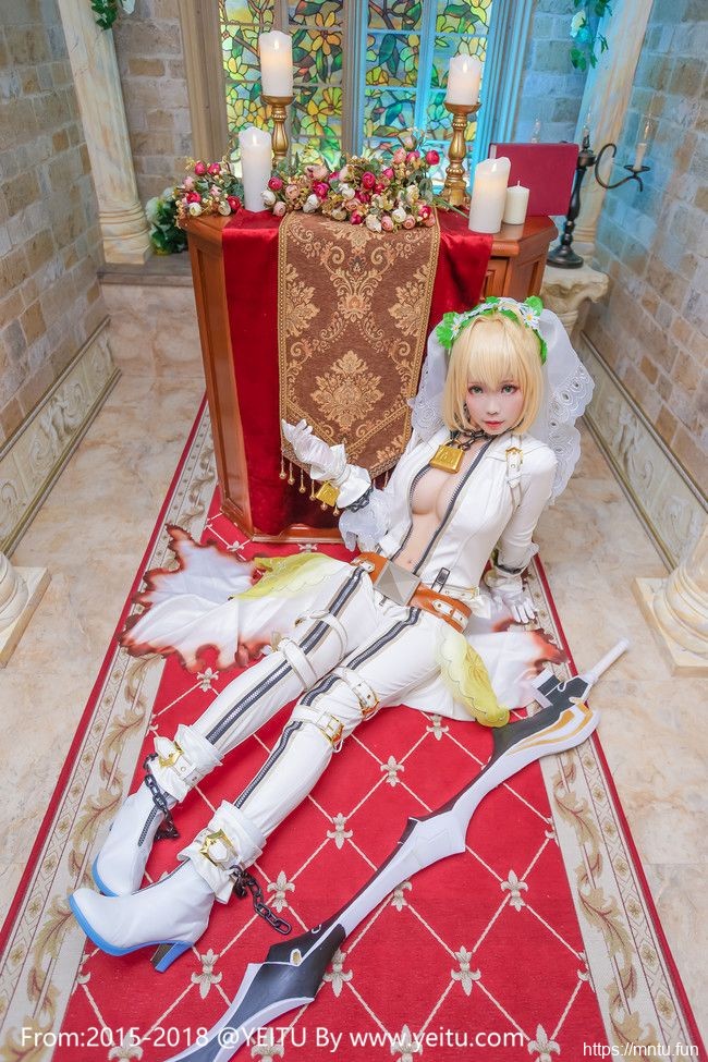 ElyEE子COS Fate-Grand-Order暴君拘束服尼祿美如画