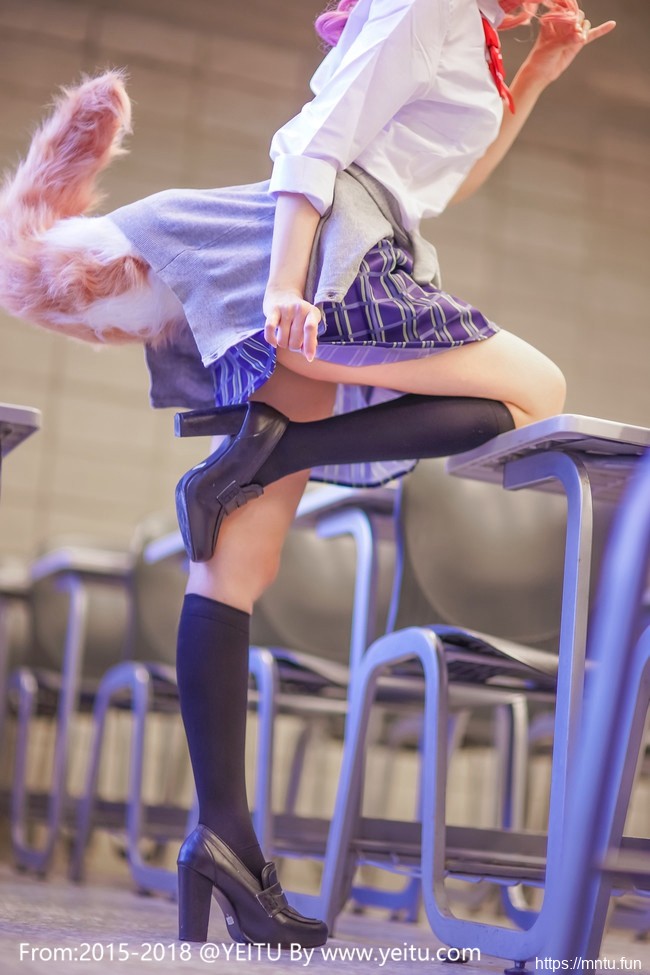 双马尾ElyEE子COS装扮Fate-ExtraJK制服玉藻前