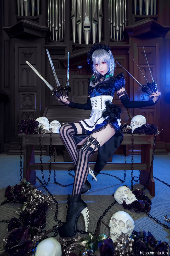 清纯萝莉ElyEE子COSPLAY东方Project十六夜咲夜