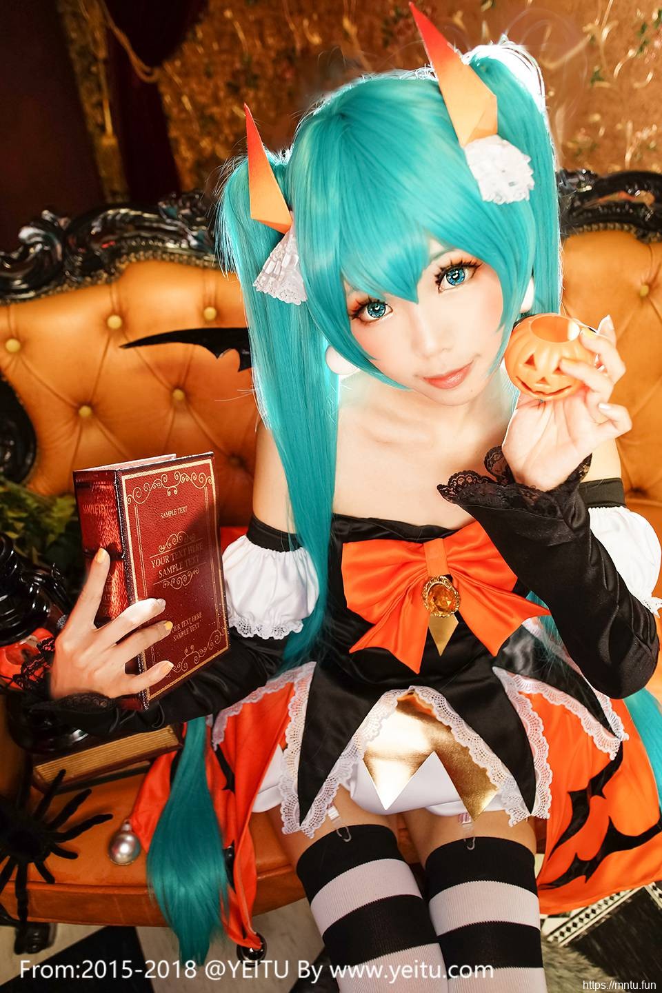 双马尾美女ElyEE子COS扮演VOCALOID初音未来