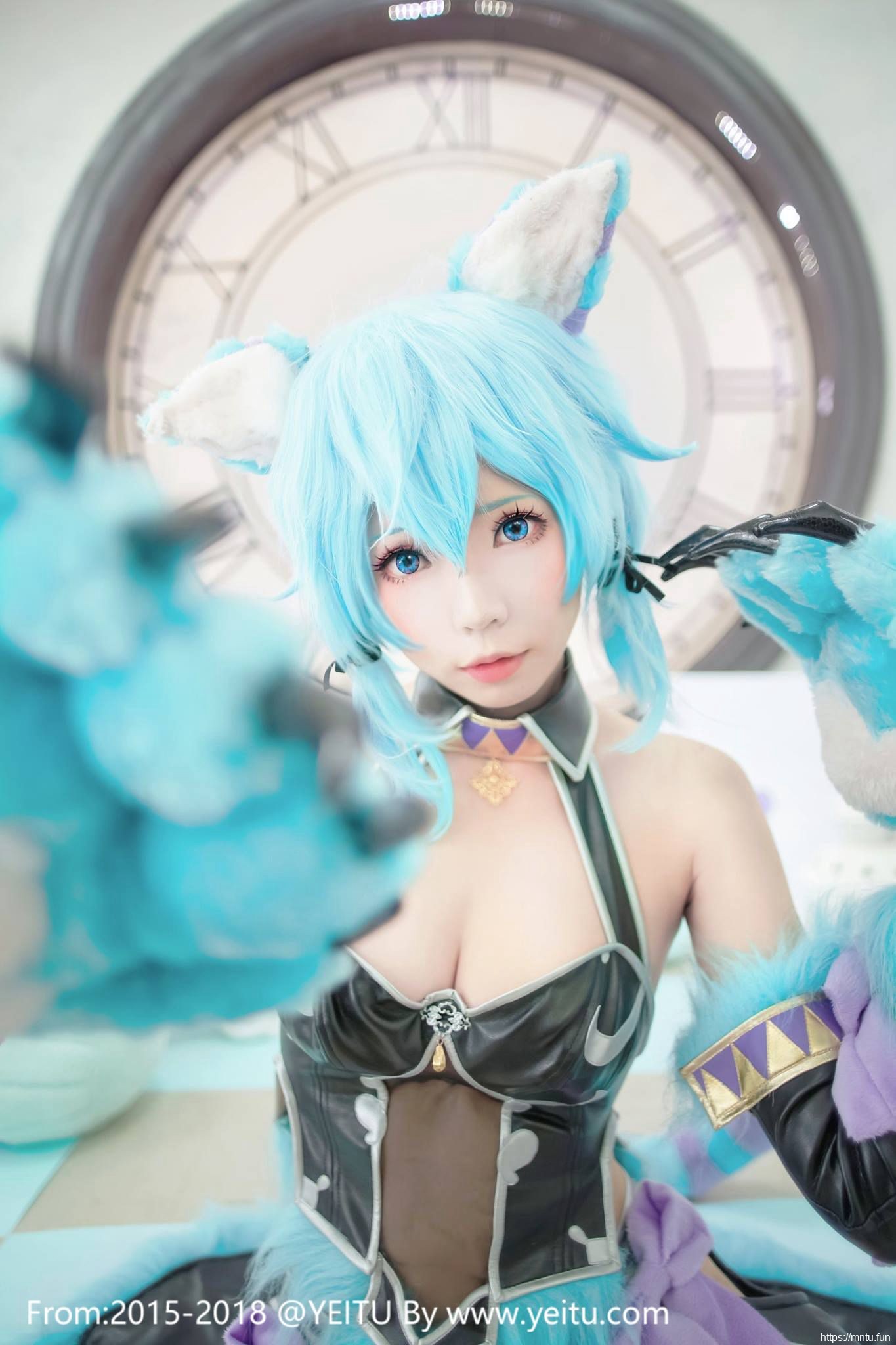 台湾萌妹ElyEE子COSPLAY刀剑神域朝田诗乃