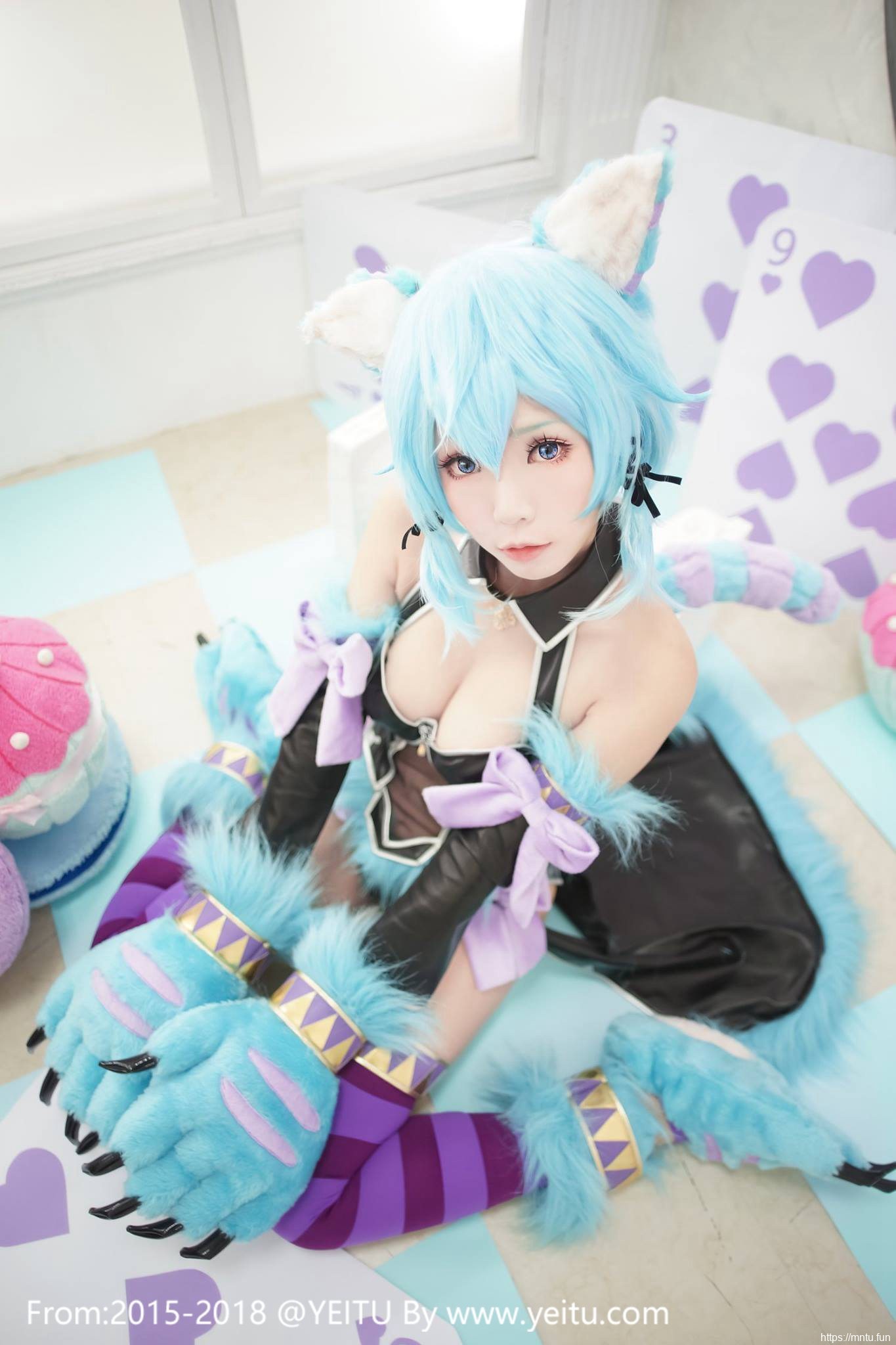 台湾萌妹ElyEE子COSPLAY刀剑神域朝田诗乃