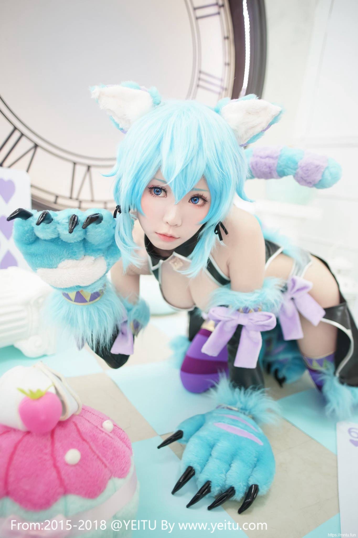 台湾萌妹ElyEE子COSPLAY刀剑神域朝田诗乃