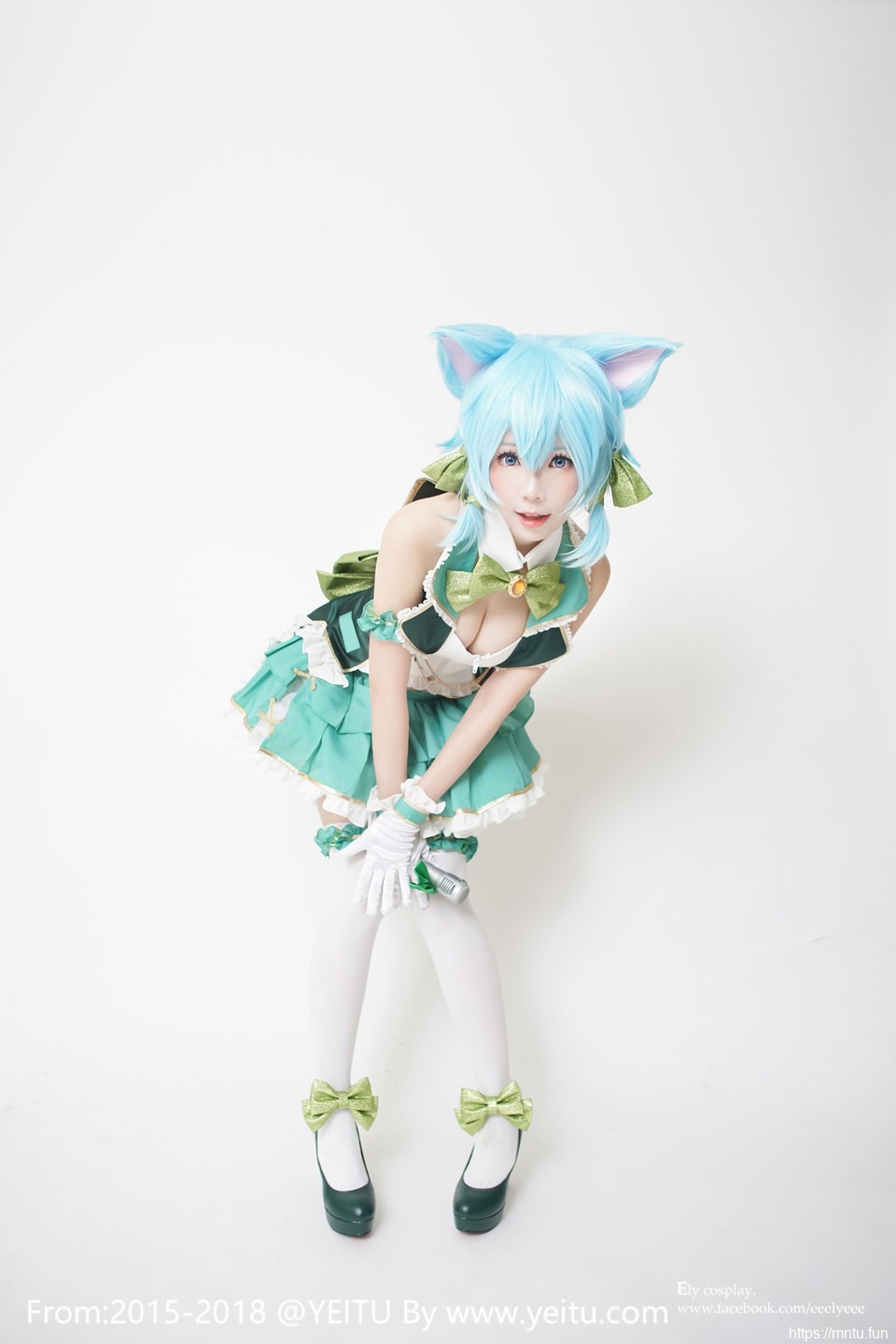 台湾萌妹ElyEE子COSPLAY刀剑神域朝田诗乃