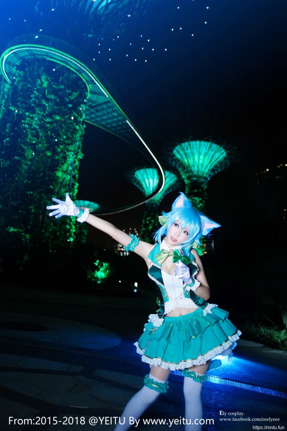 台湾萌妹ElyEE子COSPLAY刀剑神域朝田诗乃