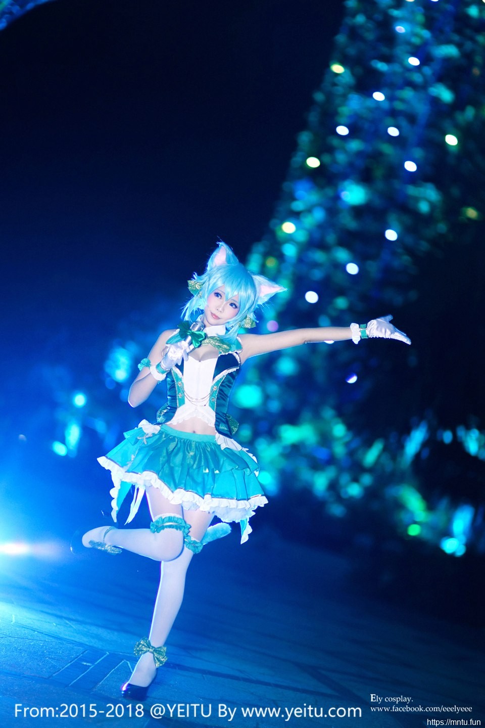 台湾萌妹ElyEE子COSPLAY刀剑神域朝田诗乃