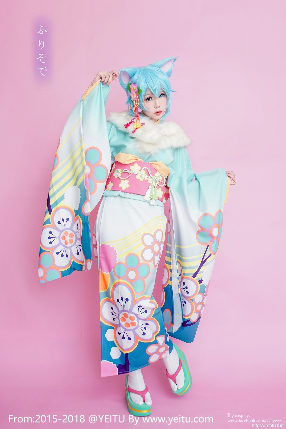 台湾美女ElyEE子COSPLAY刀剑神域朝田诗乃第二季