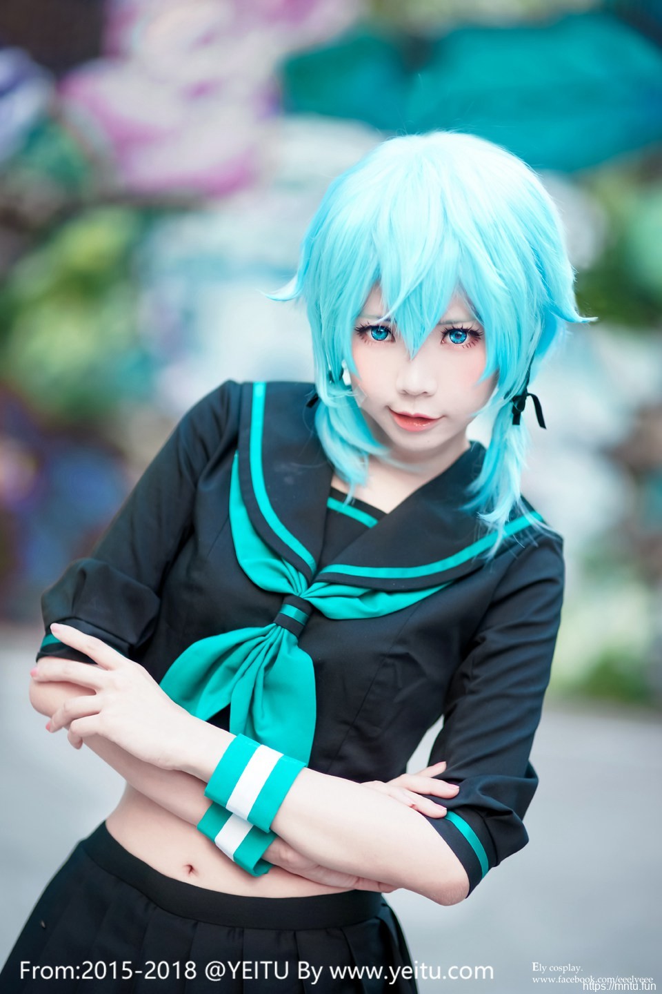 台湾美女ElyEE子COSPLAY刀剑神域朝田诗乃第二季