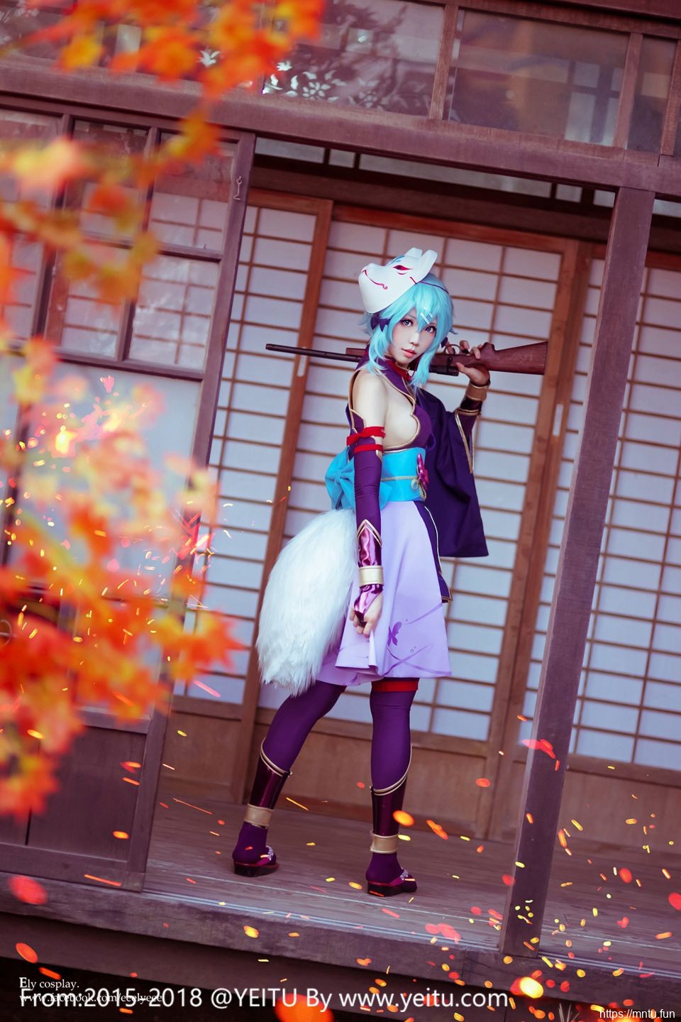 台湾美女ElyEE子COSPLAY刀剑神域朝田诗乃第二季