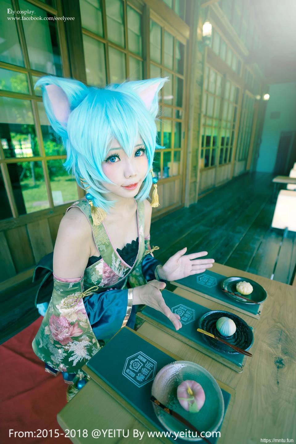 台湾美女ElyEE子COSPLAY刀剑神域朝田诗乃第二季