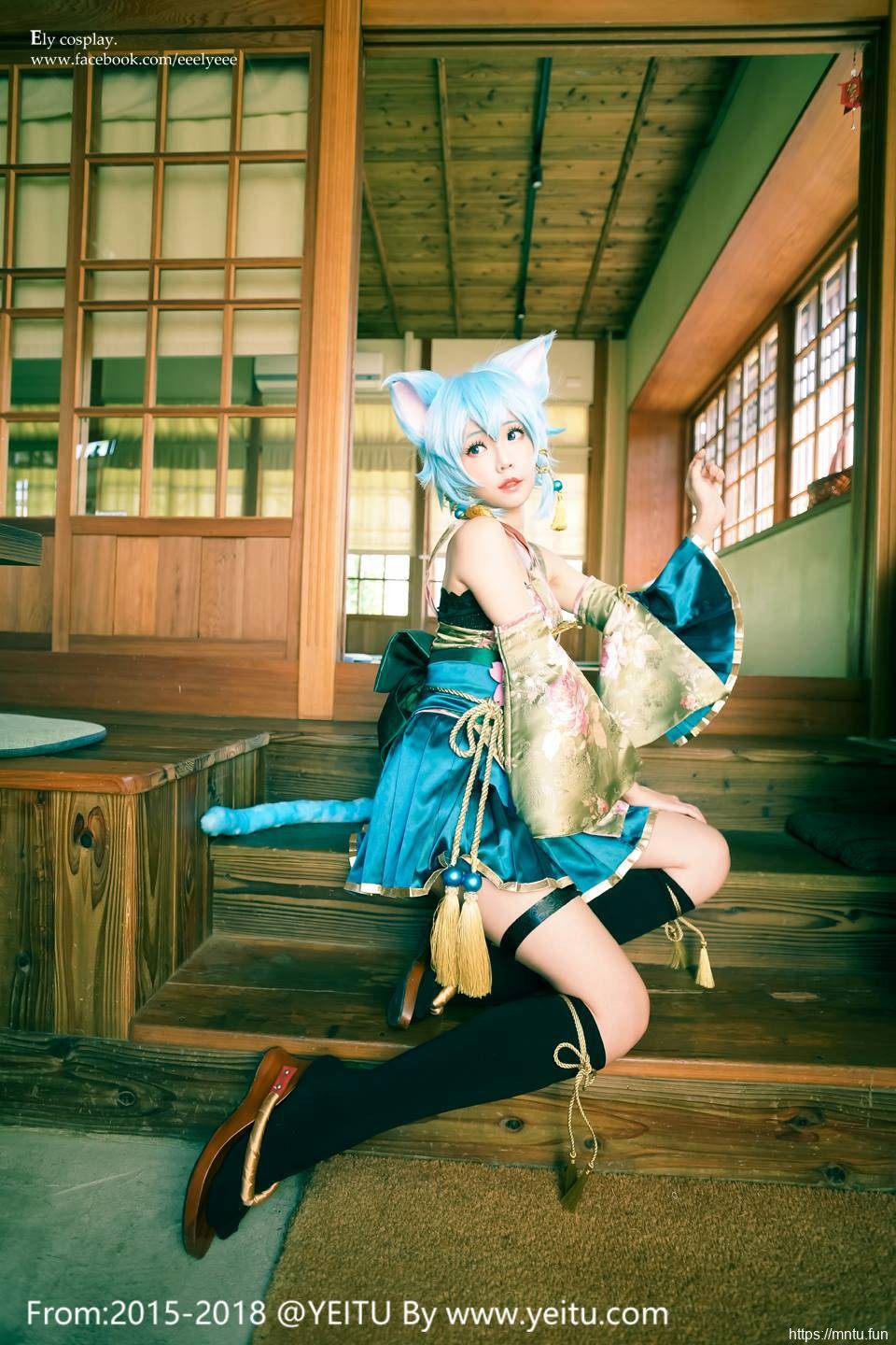 台湾美女ElyEE子COSPLAY刀剑神域朝田诗乃第二季