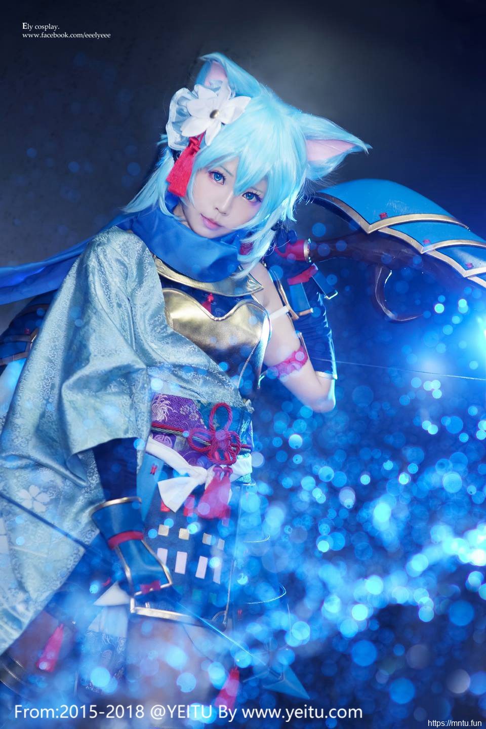 台湾美女ElyEE子COSPLAY刀剑神域朝田诗乃第二季