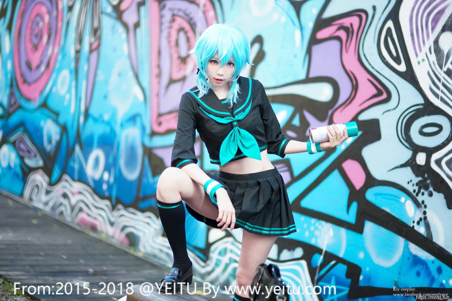 台湾美女ElyEE子COSPLAY刀剑神域朝田诗乃第二季