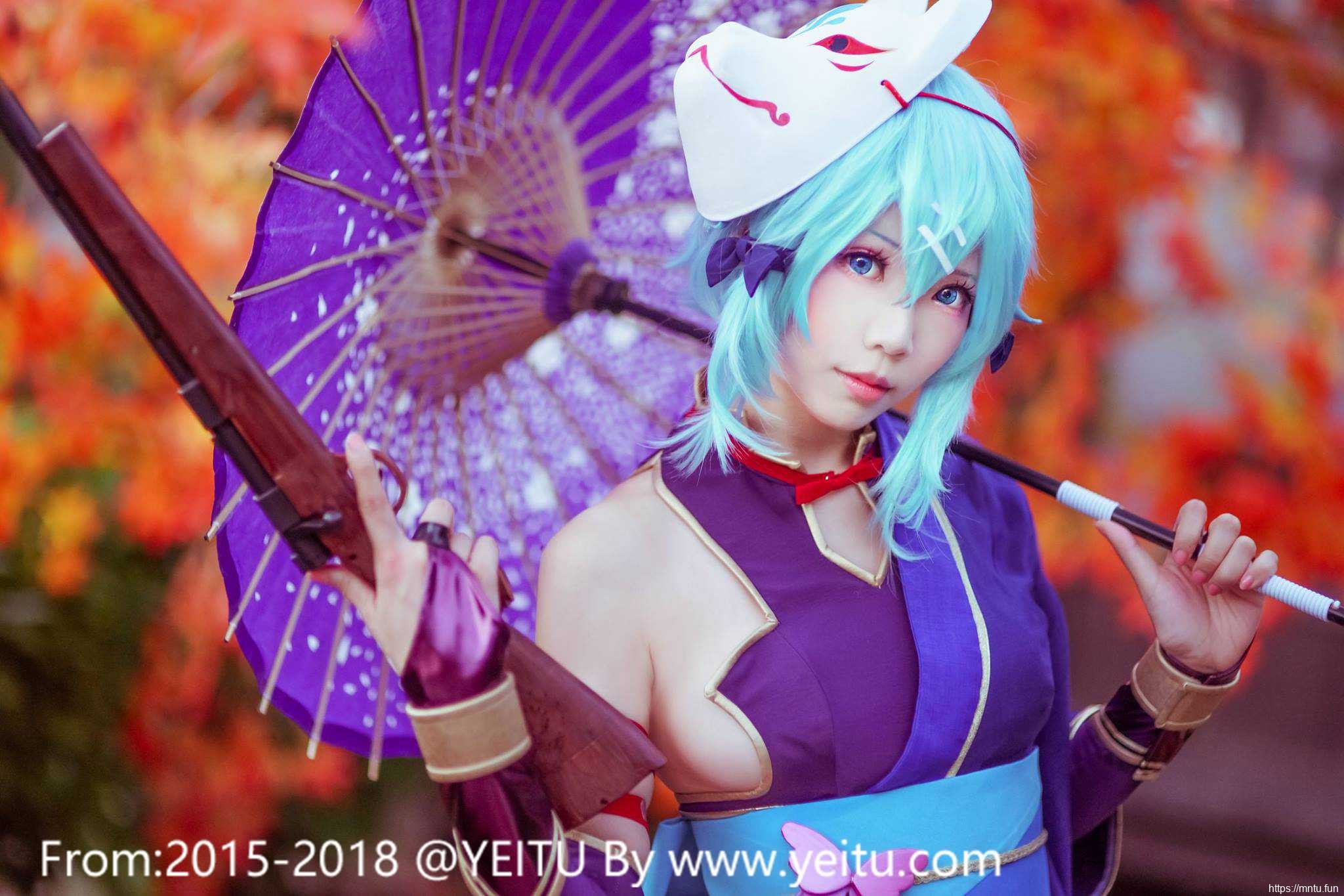 台湾美女ElyEE子COSPLAY刀剑神域朝田诗乃第二季