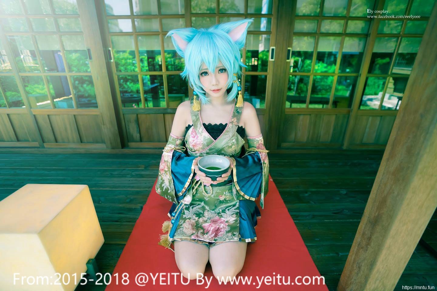 台湾美女ElyEE子COSPLAY刀剑神域朝田诗乃第二季