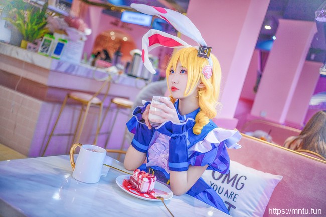 清纯萝莉炸毛兔COSPLAY王者荣耀仙境爱丽丝妲己