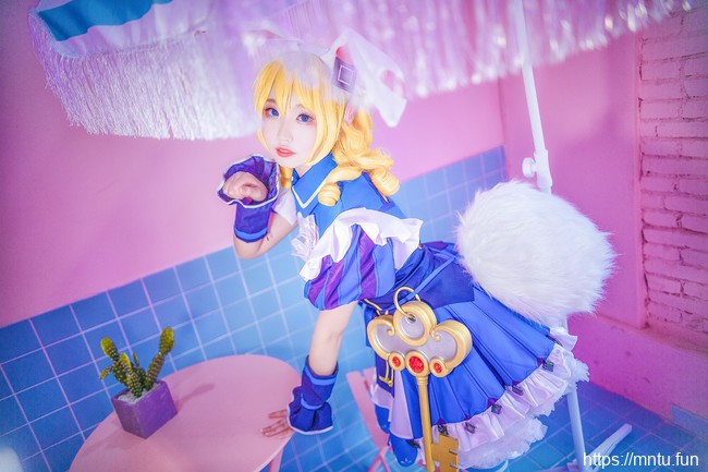 清纯萝莉炸毛兔COSPLAY王者荣耀仙境爱丽丝妲己