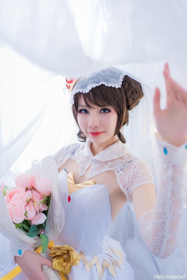 清纯萌妹子樱井咲COSPLAY王者荣耀小乔